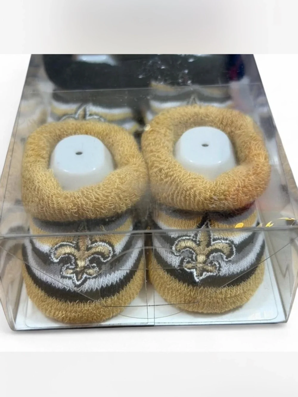 NWT NFL New Orleans Saints Baby Bootie Socks FBF Originals OSFM